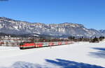 1144 234 mit dem REX 1508 (Salzburg Hbf – Wörgl Hbf) bei Oberndorf in Tirol 9.2.22