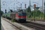 1144 260 am 27.06.08 mit einem Gterzug Richtung sterreich am Heimeranplatz