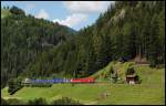 sterreichurlaub 2008 - BB: Eine 1216er und eine 1144er berfhren einen Gterzug nach Brenner.