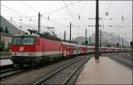 Die Wien Westbahnhofer 1144 288 erreicht mit dem REX 5162 von Innsbruck Hbf kommend den Zielbahnhof Kufstein.