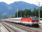 1144 264 mit dem IC 515 Innsbruck - Bischofshofen bei Ausfahrt aus St.