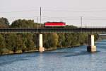 BR 1144 auf der Stadlauer Ostbahnbrcke, aufgenommen am 04.09.2011.