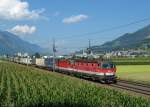 1144 273 + 1144 259 mit einem KLV am 02.08.2013 bei Schwaz.