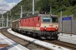 1144 092 mit Gterzug in Bruck an der Mur am 30.08.2013.