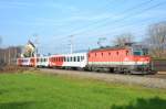 BB 1144 085 mit dem REX 1508 (Salzburg Hbf-Wrgl Hbf) aufgenommen am 27.11.2014 bei der Durchfahrt in Elsbethen.