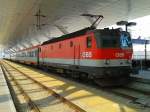 1144 085-8 am Zugschluss von IC 611 (Salzburg Hbf - Bischofshofen - Selzthal - Graz Hbf) am 18.8.2015 in Salzburg Hbf.