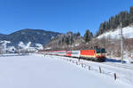 1144 117 mit IC 515 am 21.01.2017 bei Altenmarkt im Pongau.