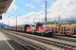 ÖBB 1163 013 rangiert am 20 September 2021 in Wörgl Hbf.