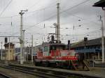 Die 1163 001 am 02.02.2008 abgestellt in Salzburg Hbf.