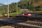 Und sie war die am meisten bewegte Lok des ganzen Tages,1163 003-5 rangiert,rangiert und rangiert...,Schwarzach-St.Veit (sterreichurlaub 19.08.09)    