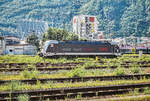 1216 025-7 steht am 25.8.2017 im Bahnhof Bolzano/Bozen.