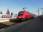 Anfang Juli 2019 fuhr ÖBB 1116 079 mit  einem Containerzug von Werndorf CCG   Richtung Norden, hier in Graz Don Bosco.