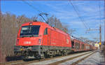 OBB 1216 148 zieht Autozug durch Maribor-Tabor Richtung Koper Hafen.