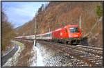 E-Lok 1216 237 fhrt mit EC 151 Emona von Wien nach Spielfeld.