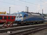 Die 1216 922 von ADRIA Transport am 28.08.2009 abgestellt im Salzburger Hbf.