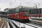 1216 011 + 020 mit EC 89 am 28.12.2010 in Mnchen Hbf.