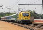  Die Kapsch , 1216 210-5, begegnete uns am 04.07.2012 erneut in der Station Wien Praterkai.