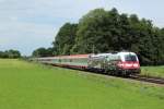 1216 020 mit einem Eurocity in Grokaolinenfeld am 19.07.2012