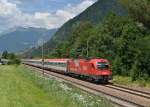 1216 013 mit einem EC am 20.07.2013 bei Campo di Trens.