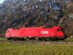 1216 148-7 als Lokzug - 2013-12-05 vor Bhf Ebensee, die Baureihe 1216 ist im Salzkammergut so gut wie nie anzutreffen, war Glück die Lok hier zu erwischen.