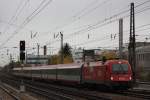 BB 1216 016/E190 016 am 10.11.13 mit einem EC in Mnchen-Heimeranplatz.