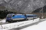 1216 234 als Railjet in Bruck-Mur Übelstein am 5.01.2015