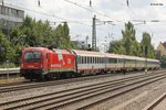 ÖBB 1216 014 in München Heimeranplatz, am 28.07.2016.