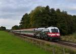 1216 020 mit EC 83 von Mnchen Hbf nach Verona Porta Nuova am 13.10.2012 unterwegs am B Vogl.