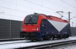 Am 24.01.2011 war die Abfahrt zur berfhrung der 1216 301 (E 190 301) fr die Ferrovie Udine Cividale geplant, doch Sie verabschiedete sich Fotografenfreundlich um 14.04 Uhr aus Mnchen Allach in