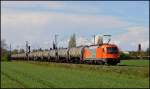 1216 901 von RTS mit Kesselzug am 21.04.12 in der Nhe von Neuss