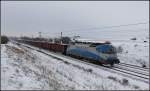 ADRIA TRANSPORT 1216 920 im Einsatz fr LogServ am GAG 47545  (Breclav - Linz Stahlwerke), aufgenommen am 12.02.2013 kurz nach der Hst. Helmahof.