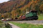 NBIK 1245.05 am 25.Oktober 2020 mit dem SGAG 14796 (Villach Hbf.-Ostbf. - St. Veit an der Glan-Westbf.) auf der Rudolfsbahn beim Strecken-Km 359,0.