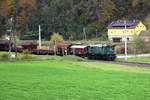 NBIK 1245.05 fährt am 25.Oktober 2020 mit dem SGAG 14796 (Villach Hbf.-Ostbf.