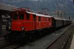 Innsbruck Hbf am 29.09.2012: GEG Sonderzug mit 1245 518