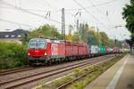 1293 191 ÖBB mit Container in Hilden, Oktober 2020.