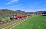 1293 008 mit GAG 45903 am 27.04.2021 bei Wernstein am Inn.