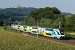 Westbahn auf der alten Westbahnstrecke bei Krummnussbaum, am 08.08.2020 bei Diedersdorf.