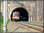 Triebwagen 4010 mit Steuerwagen 6010 025 voran durchfhrt den Annabergtunnel in der Nhe von St.Michael i.d.Steiermark