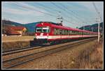 4010 013 als IC518 bei Leoben am 4.03.2002.