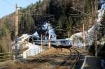 BB 4010 011-7 mit IC 558  Fischer von Erlach , Wolfsbergkogel, 20.04.1996