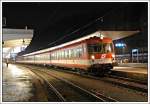 Steuerwagen 6010 006 an der Spitze des des IC 615 von Salzburg nach Graz, aufgenommen beim Halt in Leoben am 18.1.2008.