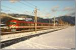 Triebwagentandem bestehend aus 4010 016 und 001 fahren mit IC 518  Karl Bhm  von Graz nach Salzburg.