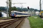 4010 014-1 trifft im August 1987 in Bad Ischl ein