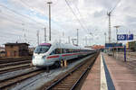 Abgestellter ICE SALZBURG auf dem Bahnhof in Stralsund.