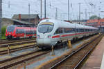 DB Talent 2 und ÖBB ICE 4011 getauft auf dem Namen LINZ abgestellt auf dem Hauptbahnhof Stralsund.