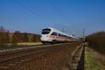 4011 090-0 ein ÖBB-ICE der in Richtung Fulda unterwegs ist gesehen am 09.03.16 bei Hünfeld.