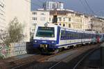 6020 302-3 am 07.April 2019 als erstes Fahrzeug des S3-Zuges 29349 (Hollabrunn - Wiener Neustadt) bei der Haltestelle Traisengasse.