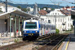 4020 275 als Schnellbahnzug 20878 (S 45) in Gersthof von Wien Handelskai nach Wien Hütteldorf, unterwegs auf der Vorortelinie.