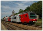 RSB 40 von Wien Franz Josefs Bahnhof nach Tulln am 18.8.2007 bei der Ausfahrt aus Greifenstein-Altenburg.