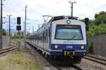 Von Wiener Neustadt Hbf bis Bernhardsthal ersetzten 4020 306 + 300 am 2.6.2022 eine defekte Dosto Garnitur.